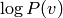 \log P(v)