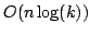 $O(n\log(k))$