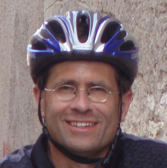 chap on a bike