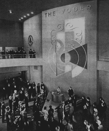 Voder being demonstrated