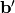 \mathbf{b'}