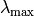 \lambda_{\rm max}
