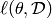\ell(\theta, \cal{D})