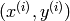 (x^{(i)},y^{(i)})