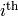 i^{\mathrm{th}}