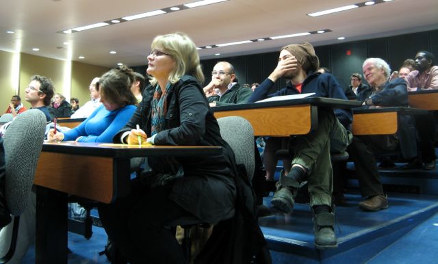 Un auditoire attentif