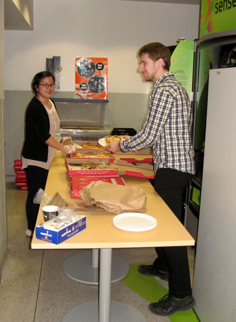 Service de la pizza