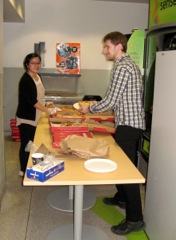 Service de la pizza